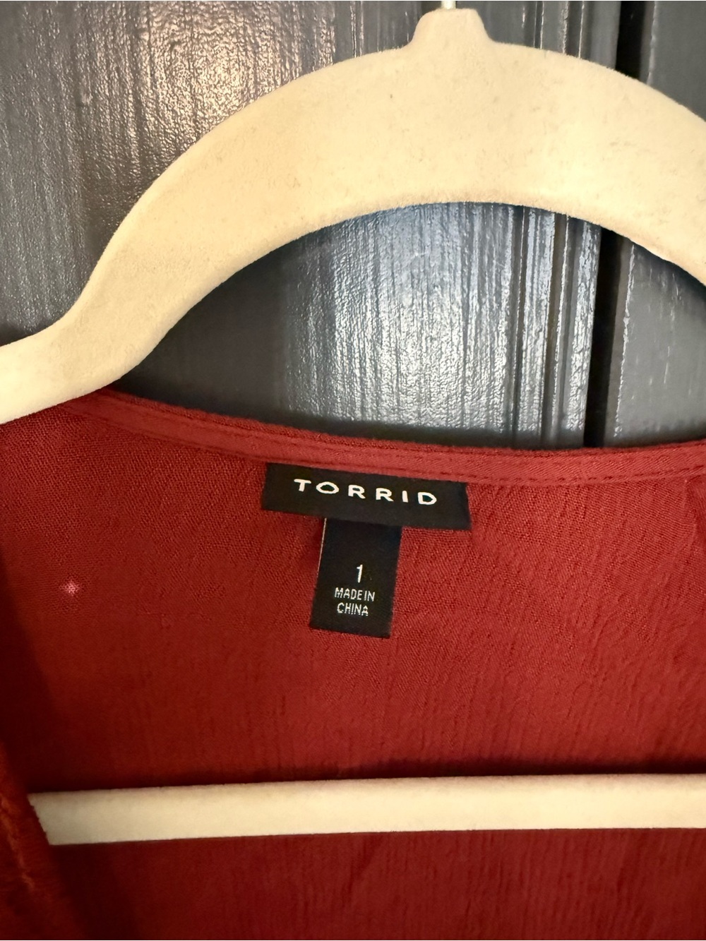 Torrid Deep Rust Knit Top - Picture 3 of 3